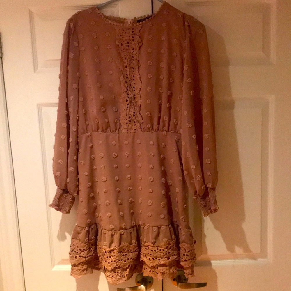 Lace and Pom Pom dress